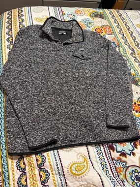 Free Nature Heathered Gray Quarter-Snap Pullover